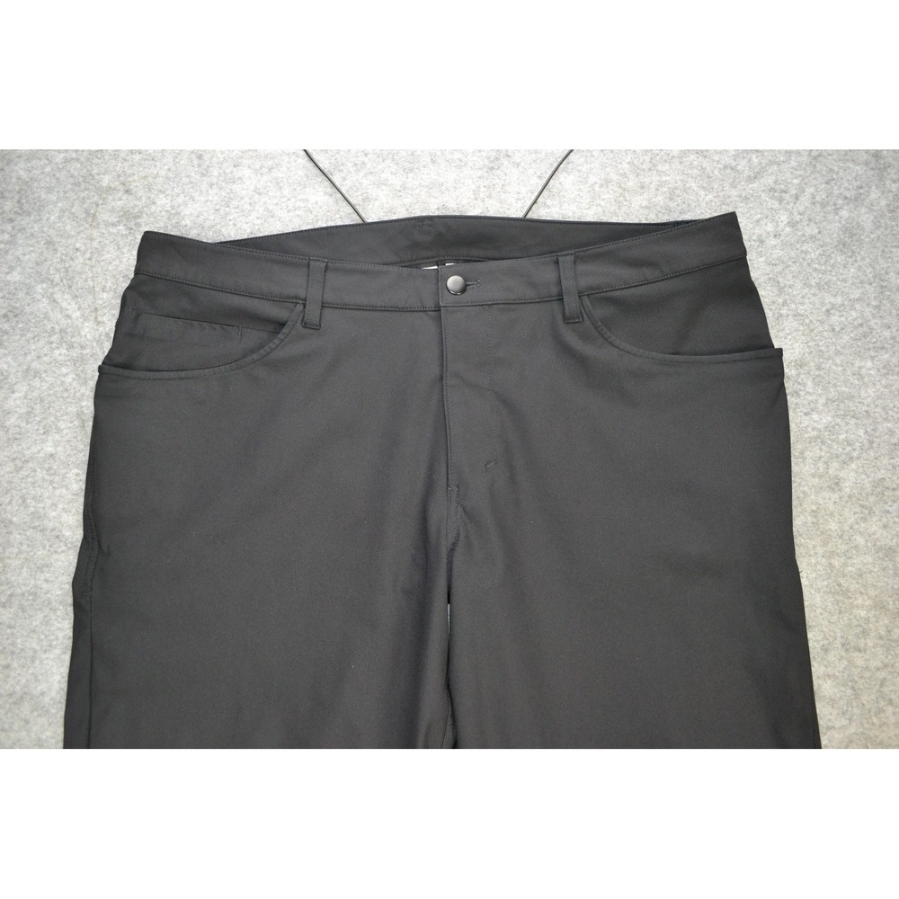 Lululemon Pants Mens 38x31 Black ABC Classic 5 Pocket Stretch Casual Golf Travel - Picture 3 of 16